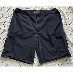 JH Design Outdoors Blue Cargo Shorts Men's 42 Utility 100% Cotton Casual Pockets